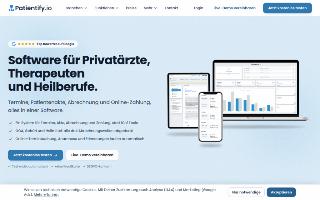 Patientify.io Screenshot